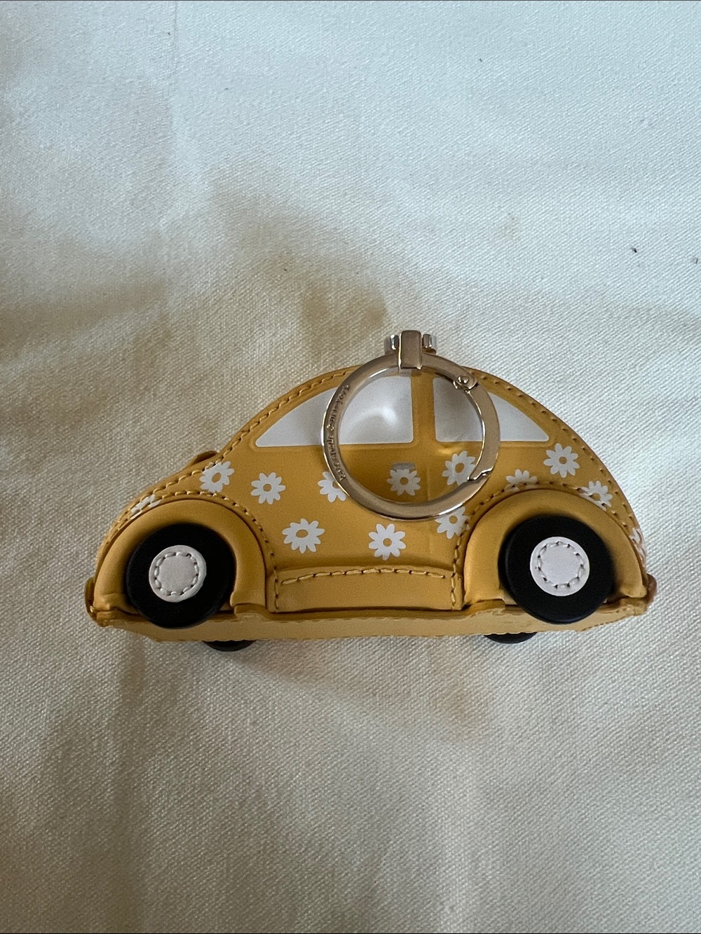 kate spade Yellow Floral Car Key Ring Bag Charm